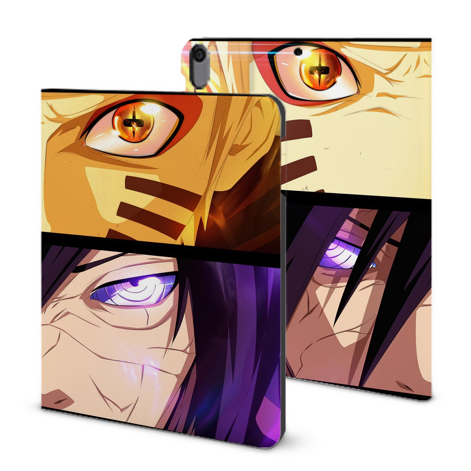 （画像用） NARUTO -ナルト- NARUTO -ナルト- 疾風伝 IPad ケース ブック型 PUレザー TPU 耐衝撃 軽量 薄型 ペン収納なし 全面保護 IPad 各モデル対応
